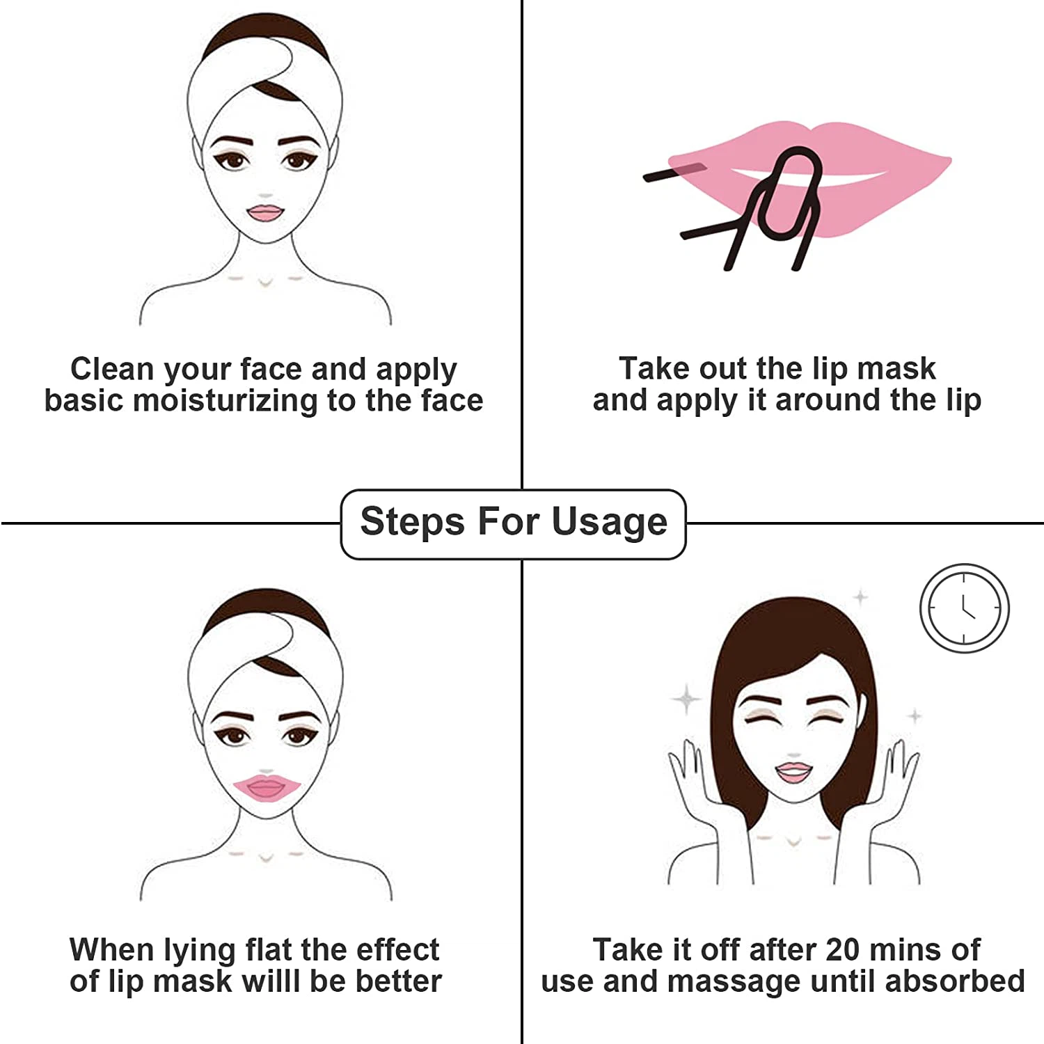 how to use lip mask